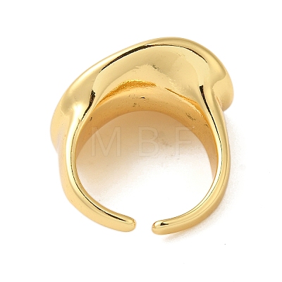 Nuggets Brass Open Cuff Rings RJEW-A048-26G-1