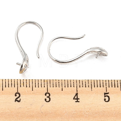 925 Sterling Silver Hoop Earring Findings STER-H107-11S-1