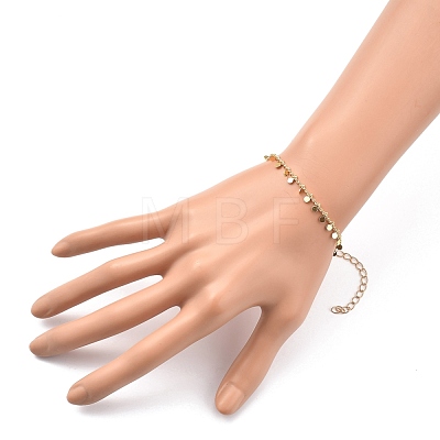 Brass Curb Chain Bracelets X-BJEW-JB05363-1
