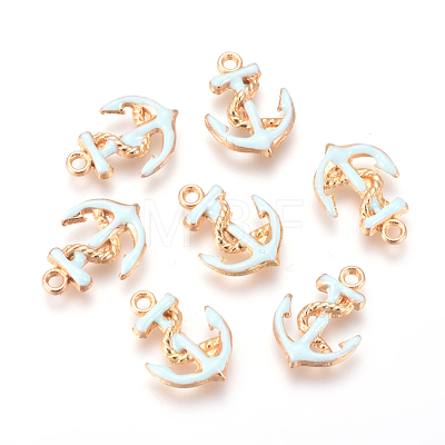 Enamel Pendants ENAM-WH0006-A01-1