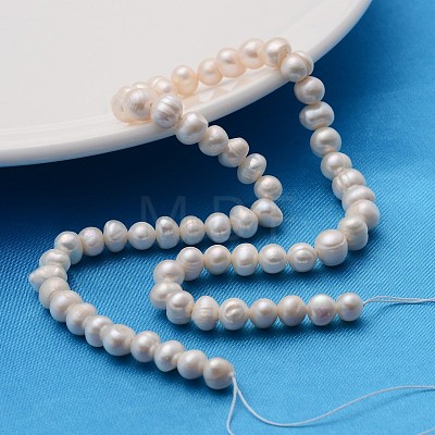 Natural Cultured Freshwater Pearl Beads Strands X-PEAR-L001-B-14-1
