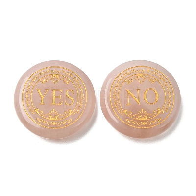 Engraved Natural Rose Quartz Decision Stones GG-CBA6D08-C06-1