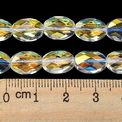 Electroplate Glass Beads Strands EGLA-C003-02-1