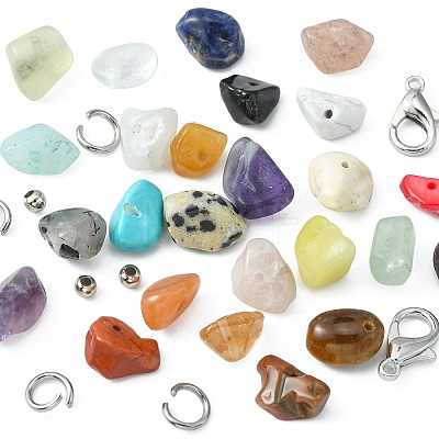 DIY Mixed Stone Bracelet Making Kit DIY-FS0003-38-1