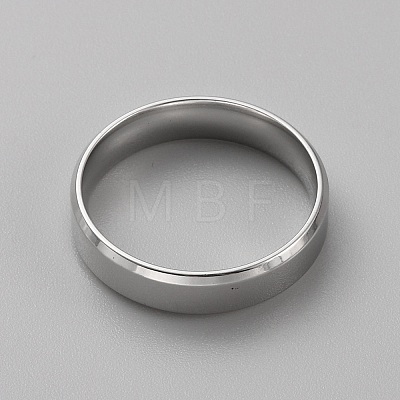 Stainless Steel Simple Plain Band Ring for Men Women RJEW-WH0015-04G-1