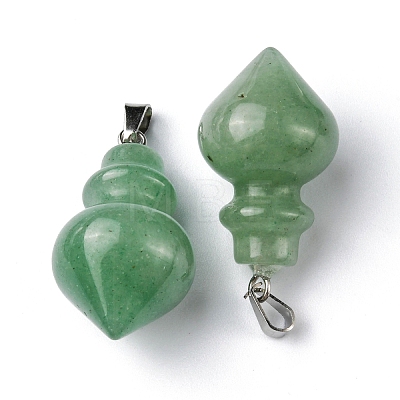 Natural Green Aventurine Pendants G-G998-C07-1