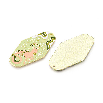 Rack Plating Alloy and Enamel Big Pendants X1-ENAM-T021-29C-1