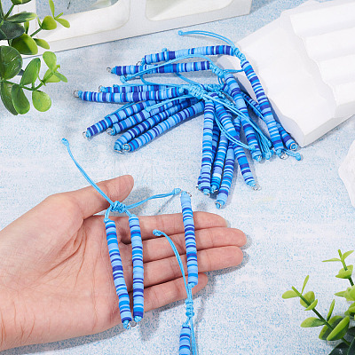 Handmade Polymer Clay Bead Bracelets Making AJEW-TAC00078-1