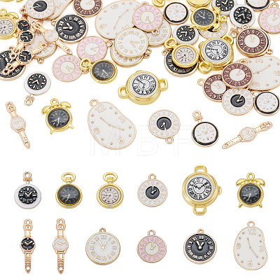 50 Pcs Alloy Enamel Pendants ENAM-TA0003-76-1