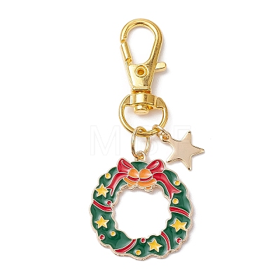 Christmas Alloy Enamel Pendant Decoration KEYC-JKC00908-1