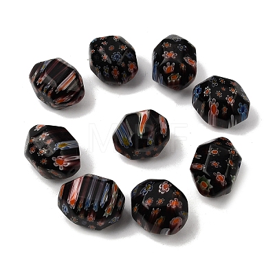 Handmade Millefiori Glass Beads LAMP-C025-01A-1
