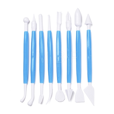 8Pcs Plastic Double Heads Modeling Clay Sculpting Tools Set TOOL-A011-02E-1