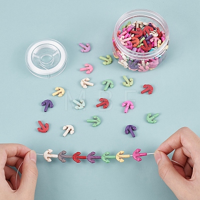 SUNNYCLUE 100Pcs Anchor Synthetic Turquoise Beads DIY-SC0015-50-1