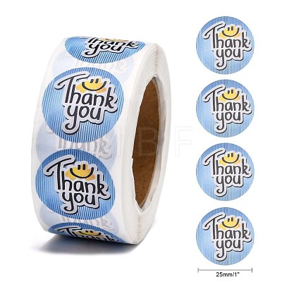 1 Inch Thank You Stickers DIY-G025-J06-1