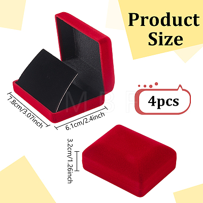 Flocking Jewelry Boxes for Badge CON-WH0112-067C-1