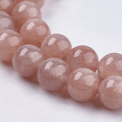 Natural Sunstone Beads Strands X-G-J157-8mm-07-1