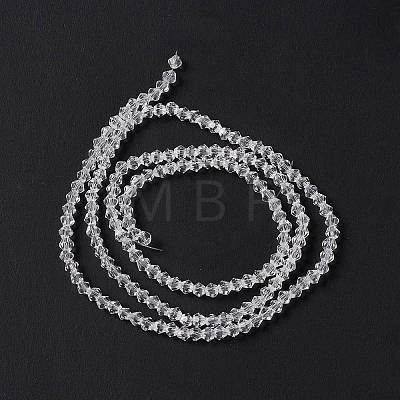 Clear Glass Bicone Beads Strands X-GLAA-S026-2mm-07-1