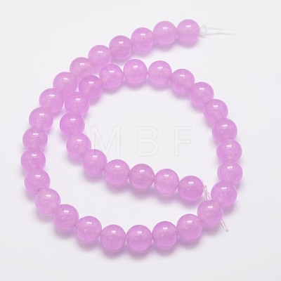 Natural & Dyed Malaysia Jade Bead Strands G-G659-10mm-A17-1