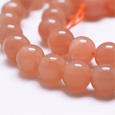 Natural Sunstone Beads Strands G-J363-10-6mm-1