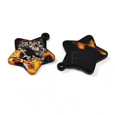 Epoxy Resin Pendants RESI-S09-01C-RS-1