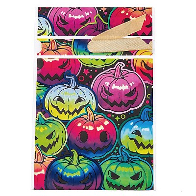 50Pcs Rectangle Halloween Candy Plastic Bags ABAG-U001-01C-1