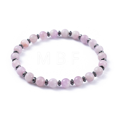 Natural Mixed Stone Stretch Bracelets BJEW-JB04493-1