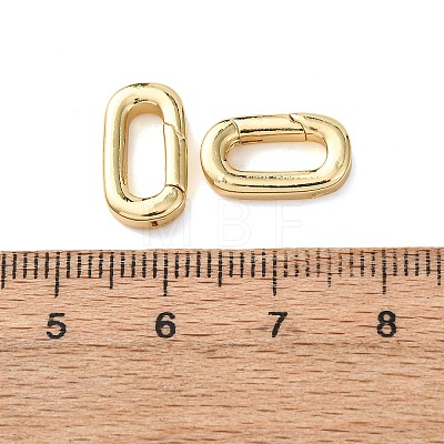Brass Spring Gate Rings KK-G548-07A-G-1