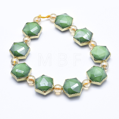 Electroplate Opaque Glass Beads Strands X-EGLA-I006-04G-1