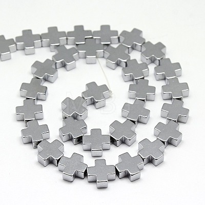 Electroplate Non-magnetic Synthetic Hematite Beads Strands G-I096-03-1