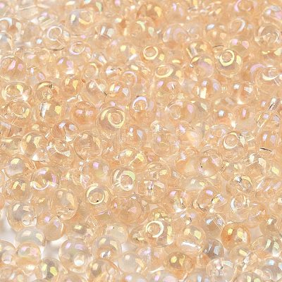 6/0 Inside Colours Glass Seed Beads SEED-A034-03H-1