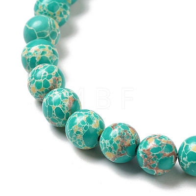 Synthetic Imperial Jasper Dyed Beads Strands G-P507-01A-01-1