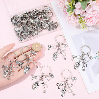 20Pcs Alloy Medical Theme Keychains KEYC-SC00039-1