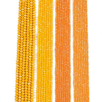 Electroplate Glass Beads Strands EGLA-A044-P2mm-A29-1