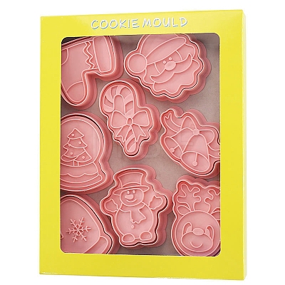 Christmas Plastic Cookie Molds PW-WG518B8-01-1