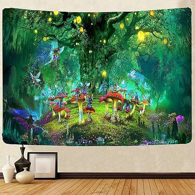 Mushroom Polyester Wall Tapestry MUSH-PW0001-102C-1