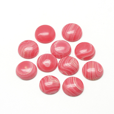 Synthetic Rhodochrosite Cabochons G-R416-12mm-17-1