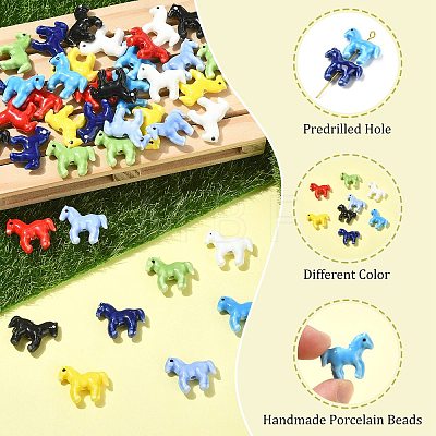 1Bag Handmade Porcelain Beads PORC-CJ0001-55-1