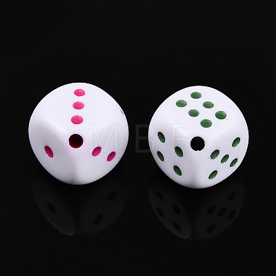 Opaque Acrylic Beads SACR-T035-18M-1