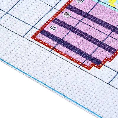 Flower Pattern DIY Cross Stitch Beginner Kits DIY-NH0004-03A-1