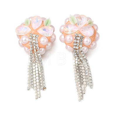 Handmade Polymer Clay Rhinestone Beads CLAY-Z006-02D-1