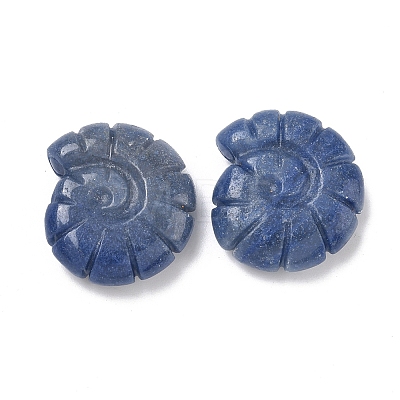 Natural Blue Aventurine Conch Display Decorations DJEW-D303-01K-1