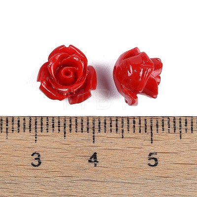 Synthetic Coral Carved Beads CORA-C003-16A-1