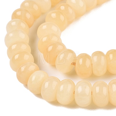 Natural Yellow Jade Beads Strands G-T138-74B-1