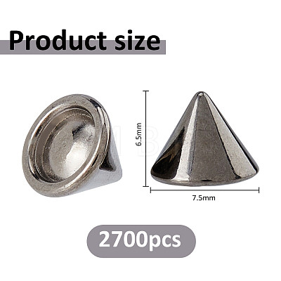 2700Pcs Plastic Ear Nuts FIND-FH0017-99A-1