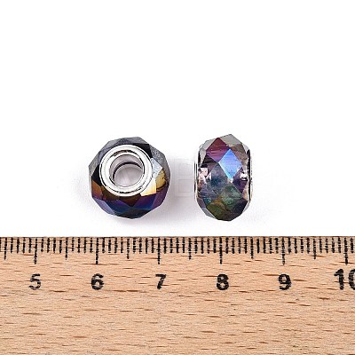 Transparent Glass European Beads GPDL-N004-D14mm-A16-1