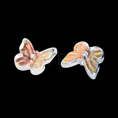Electroplate Transparent Glass Beads EGLA-N057-03-1