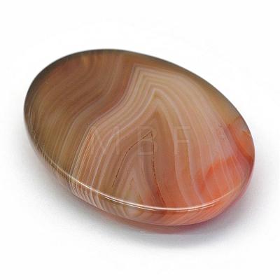 Oval Dyed Natural Striped Agate/Banded Agate Cabochons G-R349-30x40-15-1