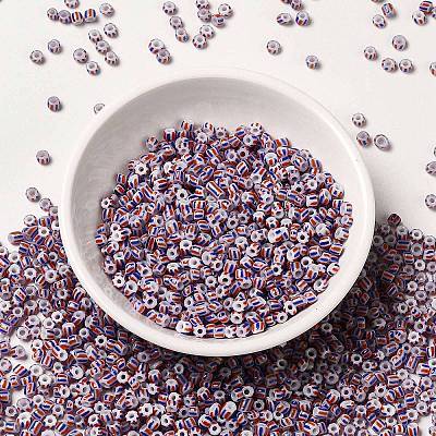 6/0 Opaque Colours Seep Glass Seed Beads X-SEED-F003-04A-11-1