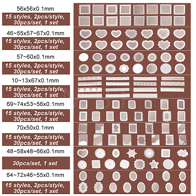 Olycraft 8 Sets 8 Styles PET Scrapbook Decorative Stickers DIY-OC0010-22-1