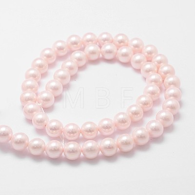Shell Pearl Bead Strands X-BSHE-L025-06-8mm-1